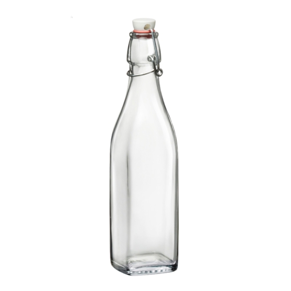 (12 pièce) Bouteille en verre Bormioli Rocco - DUBLIN - avec fermeture à étrier - 500 ml