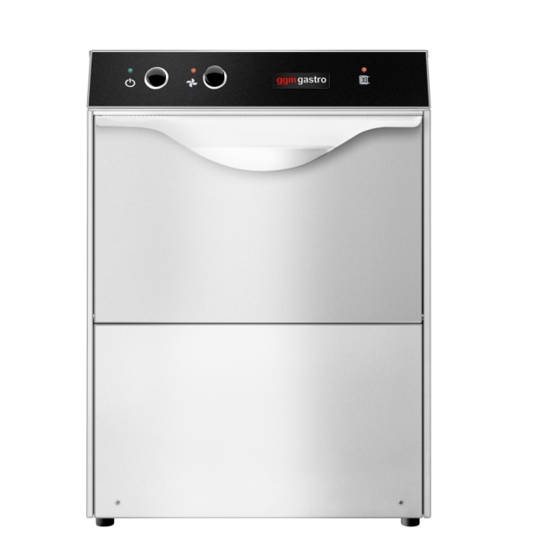 Machine à laver les verres mini double paroi - Manuelle - 2,77 kW - avec pompe à produit de rinçage