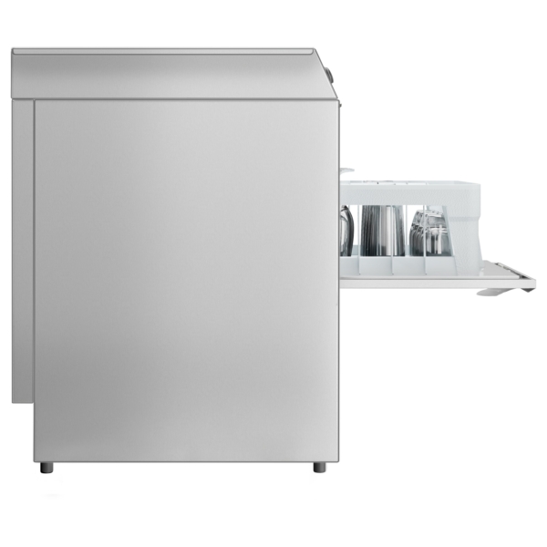 Machine à laver les verres mini double paroi - Manuelle - 2,77 kW - avec pompe à produit de rinçage