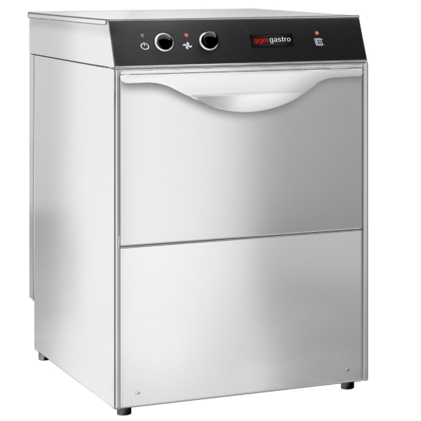 Machine à laver les verres mini double paroi - Manuelle - 2,77 kW - avec pompe à produit de rinçage et à soude