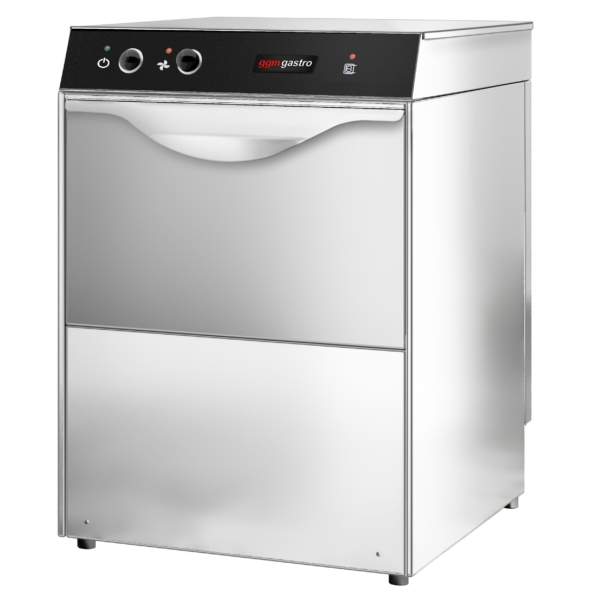 Machine à laver les verres mini double paroi - Manuelle - 2,77 kW - avec pompe à produit de rinçage et à soude