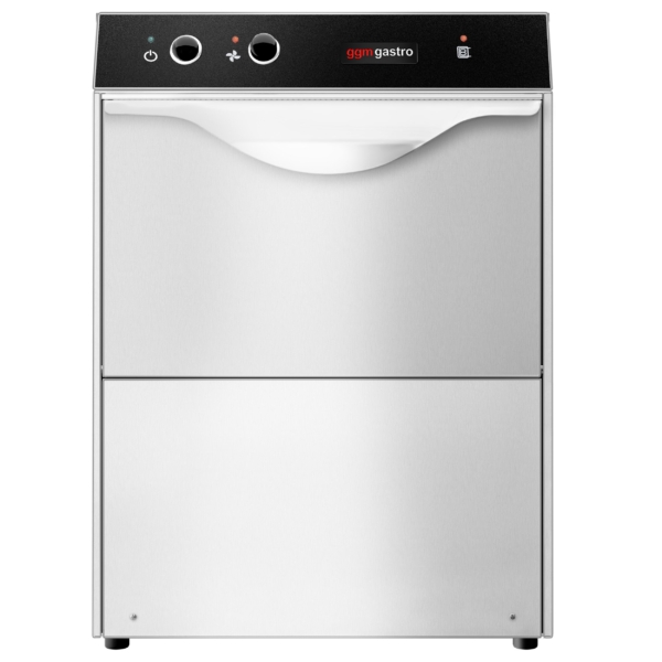 Machine à laver les verres mini double paroi - Manuelle - 2,77 kW - avec pompe à produit de rinçage et à soude