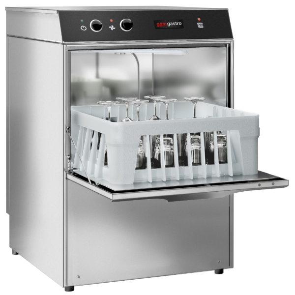 Machine à laver les verres - Manuelle - 2,97 kW - avec pompe à détergent et à produit de rinçage