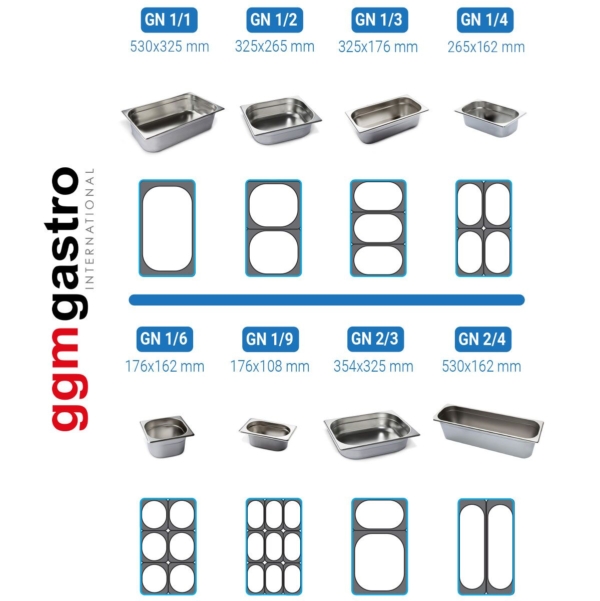 Bac GN 1/2- profondeur 100 mm