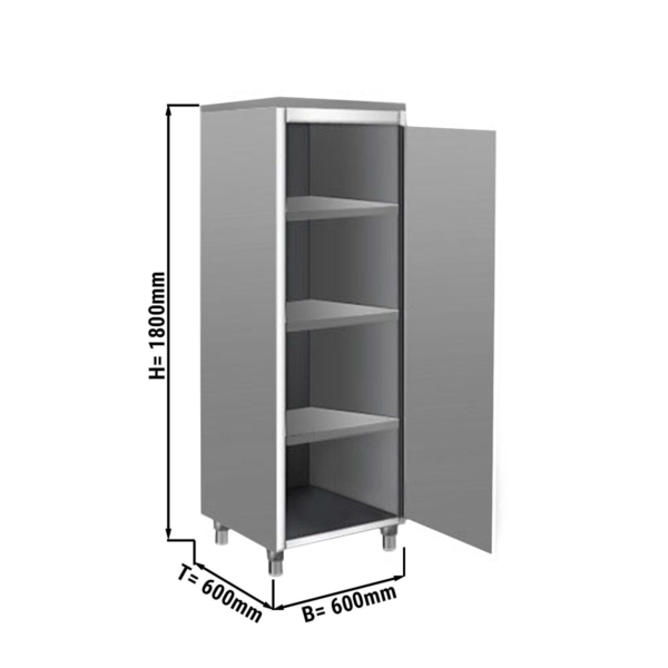 Armoire à vaisselle ECO - 600x600mm - 1 porte battante - Hauteur : 1800mm