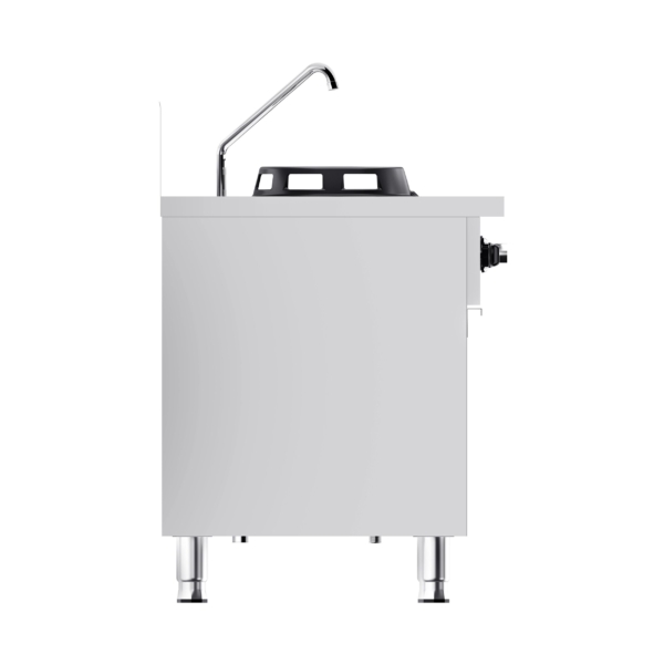 Cuisinière wok à gaz - 15 kW - 1 zone de cuisson - incl. 1 mini colonne d'eau