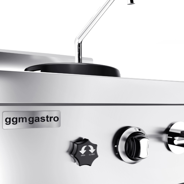 Cuisinière wok à gaz - 15 kW - 1 zone de cuisson - incl. 1 mini colonne d'eau