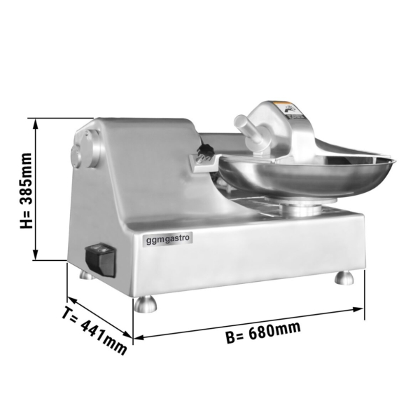 Cutter horizontal - 5,5 litres - 550 Watt - 230 Volt - 1450rpm