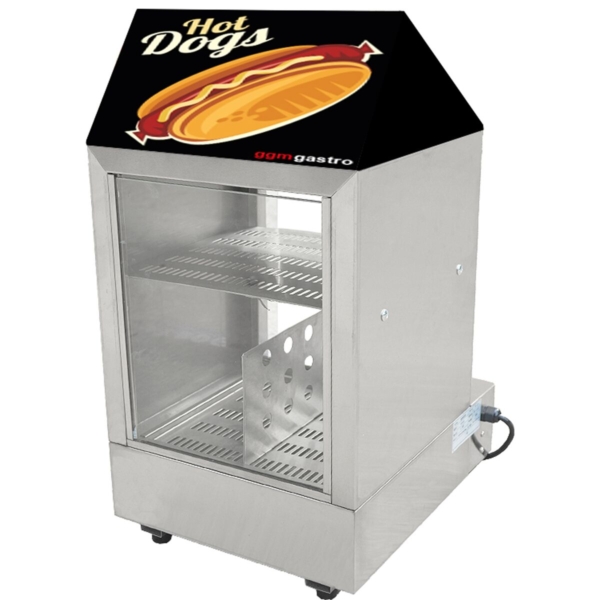 Vapeur pour hot-dogs / Vitrine de maintien au chaud pour saucisses - 1,2 kW