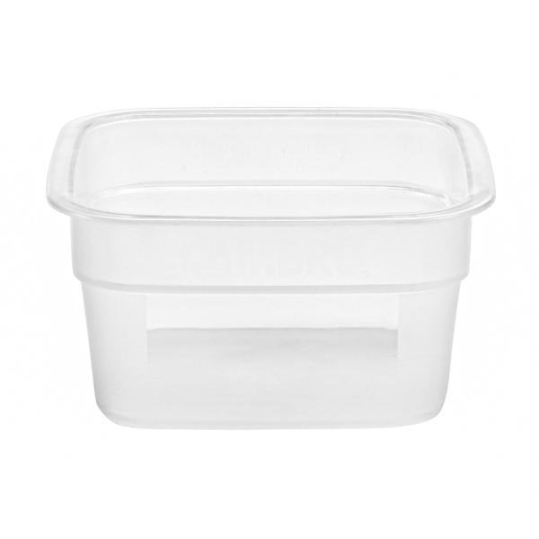 (6 pièces) CAMBRO | CAMSQUARES® - Conteneur FreshPro en polypropylène - 0,47 litre - Transparent