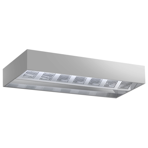 Hotte de plafond à induction - 4,0m - avec filtre & lampe LED