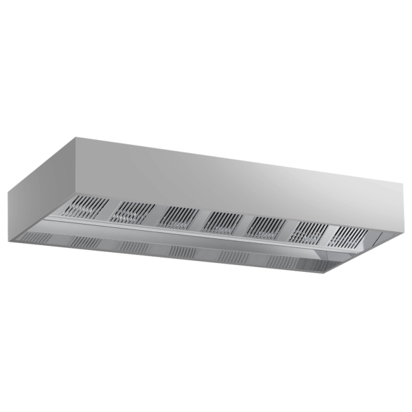 Hotte de plafond à induction - 4,0m - avec filtre & lampe LED