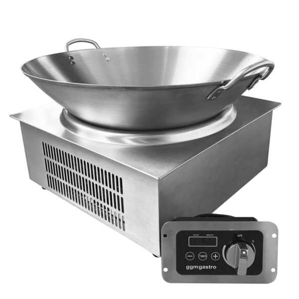 Cuisinière à induction pour wok - 3,5 kW - wok inclus