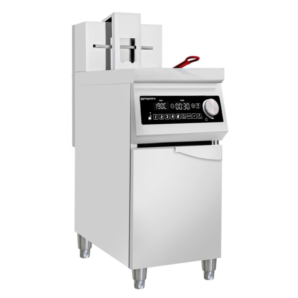 Friteuse à induction - 30 litres - 10 kW - avec élévation automatique du panier