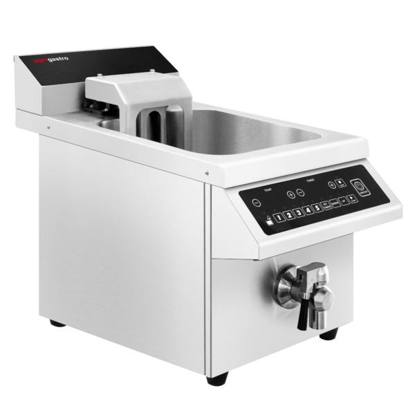 Friteuse à induction - 8 litres - 3,5 kW - avec élévation automatique du panier