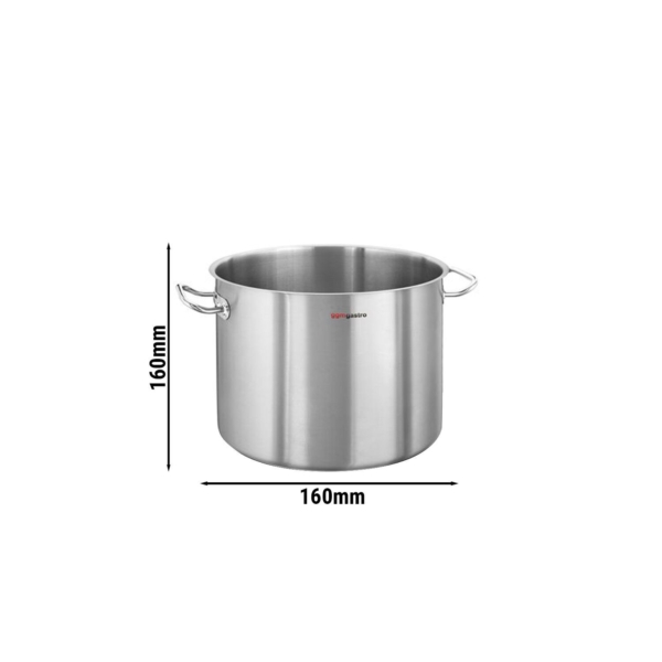 Marmite à soupe Jumbo - Ø 160mm - Hauteur 160mm - Acier inoxydable