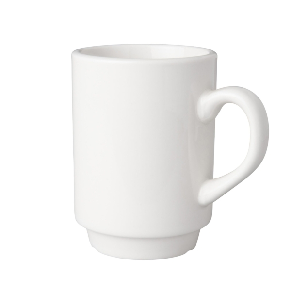 (12 pièces) BUDGETLINE - Tasse pour machine à café Mammoet - 190ml - Blanc