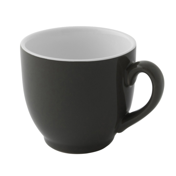 (6 pièces) COLORS - Tasse à café - 140ml - Gris