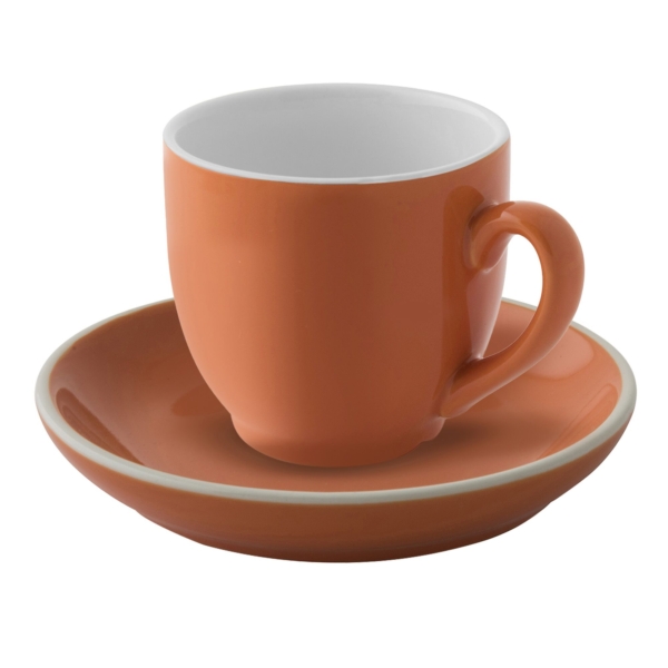 (6 pièces) COULEURS - Tasse à café - 140ml - Orange