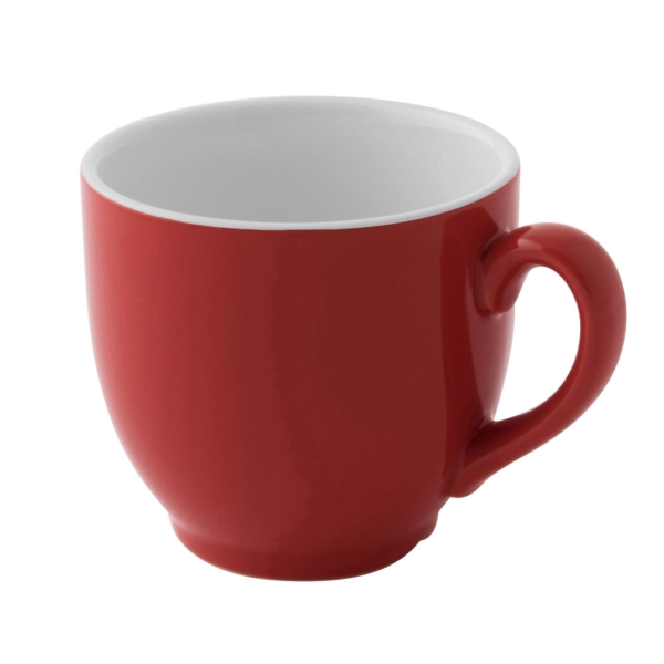 (6 pièces) COULEURS - Tasse à café - 140ml - Rouge