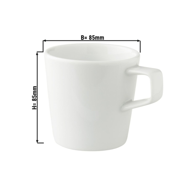 (12 pièces) WHITE DELIGHT - Tasse à café - 25 cl - Blanc