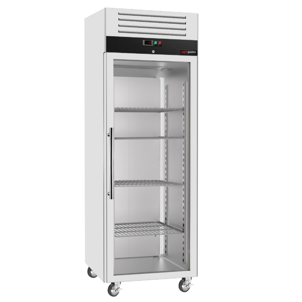 Réfrigérateur en acier inoxydable ECO - GN 2/1 - 700 Litres - avec 1 porte vitrée