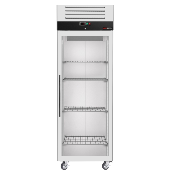 Réfrigérateur en acier inoxydable ECO - GN 2/1 - 700 Litres - avec 1 porte vitrée