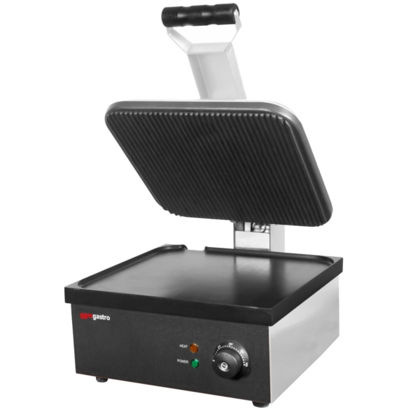 Grill de contact - 2,2 kW - Lisse & Rainuré - Surface de cuisson : 350x330mm