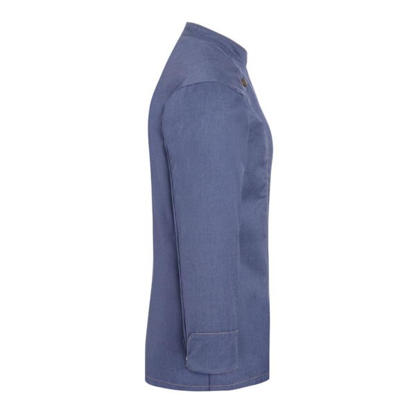 (6 pièces) KARLOWSKY | Veste de cuisine femme style jeans - Bleu Vintage - Taille : 58