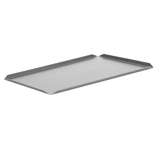 (5 pièces) Plateau pâtissier et de présentation en aluminium - 700x100x10mm - Argent