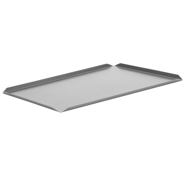 (5 pièces) Plateau pâtissier et de présentation en aluminium - 700x150x10mm - Argent