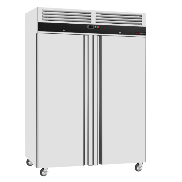 Réfrigérateur en acier inoxydable ECO - 1200 litres - avec 2 portes