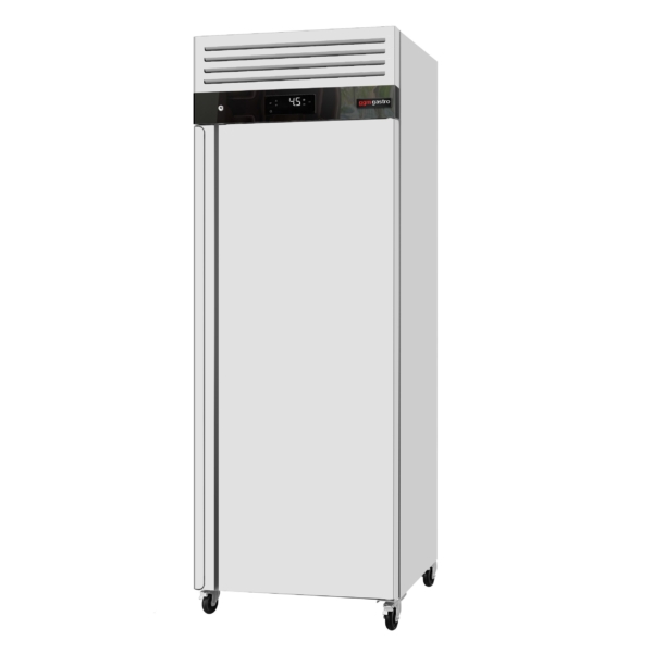 Réfrigérateur en acier inoxydable ECO - GN 2/1 - 700 litres - avec 1 porte - Intérieur de la porte en plastique