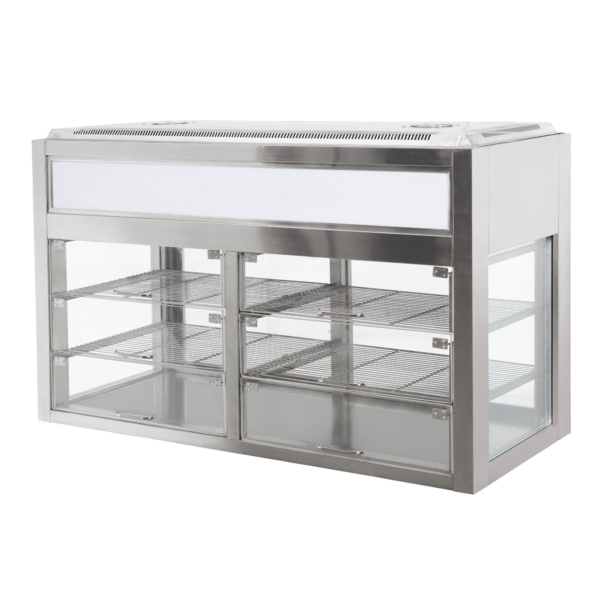 Vitrine réfrigérée de table - self-service - 350 litres - 1400mm - avec 2 étagères