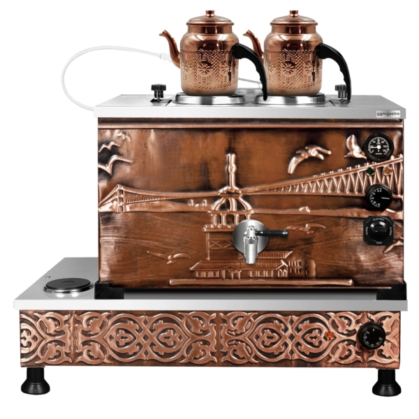 Chaudière électrique en cuivre - 770 mm - 22 litres - Design Istanbul