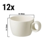 (12 pièces) LUX - Tasse à café Maastricht - 16 cl - Ivoire