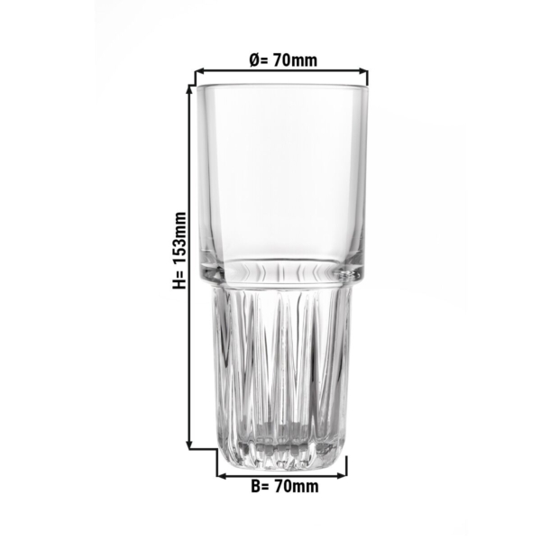 (12 pièces) Verre à long drink - EVEREST - 296 ml - Transparent