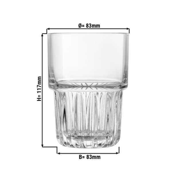 (12 pièces) Verre à long drink - EVEREST - 355 ml - Transparent