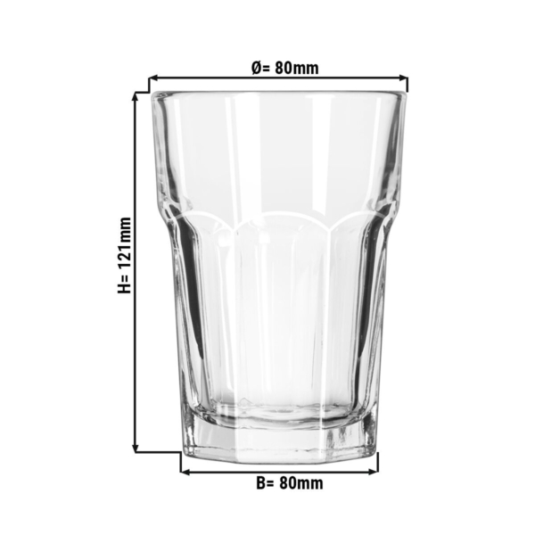 (12 pièces) Verre à long drink - GIBRALTAR - 296 ml - Transparent