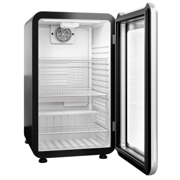 Réfrigérateur minibar - 500mm - 120 litres - 1 porte vitrée & éclairage LED