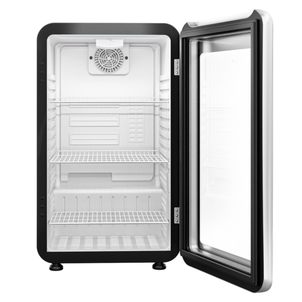 Réfrigérateur minibar - 500mm - 120 litres - 1 porte vitrée & éclairage LED