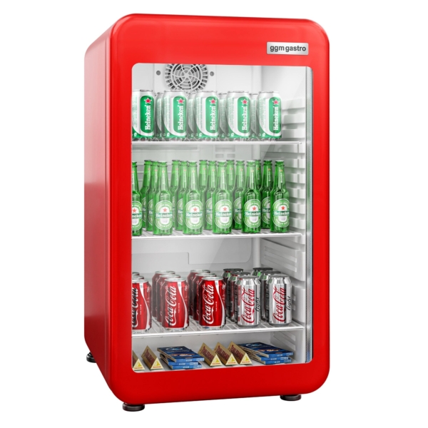 Réfrigérateur minibar - 500mm - 120 litres - 1 porte vitrée & Éclairage LED