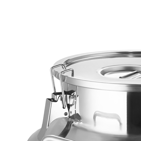 Pot à lait avec couvercle - inox - 40L