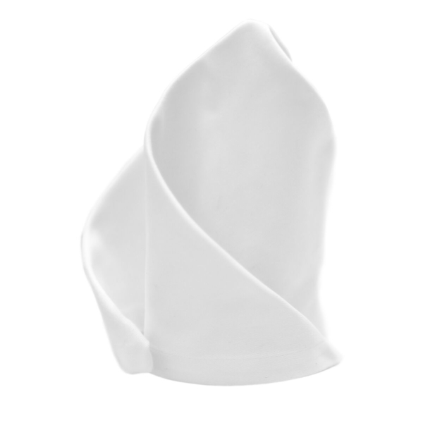 Bouche serviettes damassé Tessin Atlas - 50 cm x 50 cm - Lot de 250 pièces en blanc