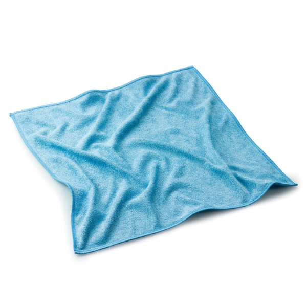 (10 pièces) Chiffon microfibre bleu - 40 x 40 cm