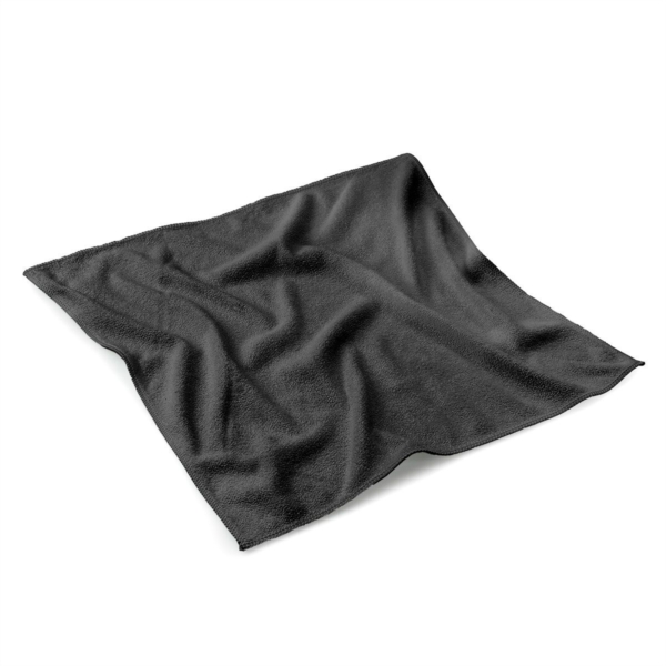 (10 pièces) Chiffon microfibre noir - 40 x 40 cm