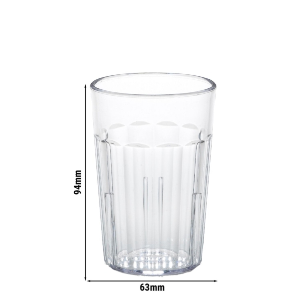 (36 pièces) CAMBRO | NEWPORT - Gobelet - 189 ml - Sans BPA - Transparent