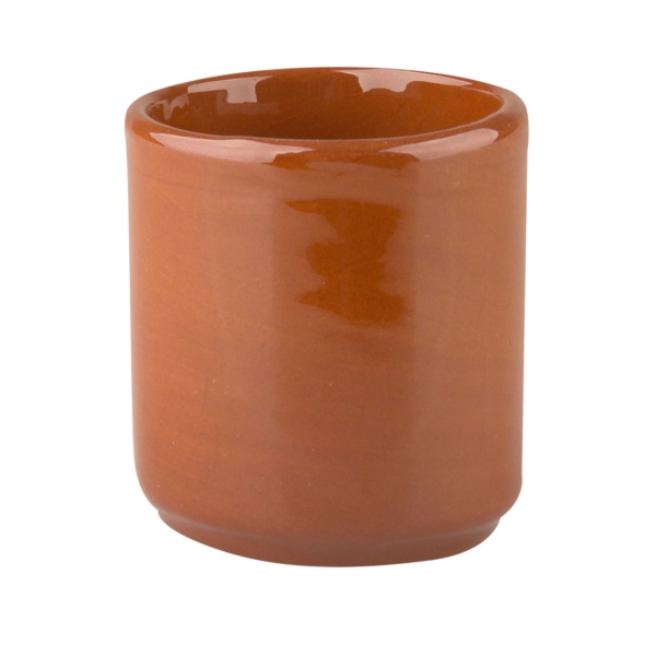 (6 pièces) CLASSICO - Pot à beurre Tapas - Ø 50mm 50 ml- Marron