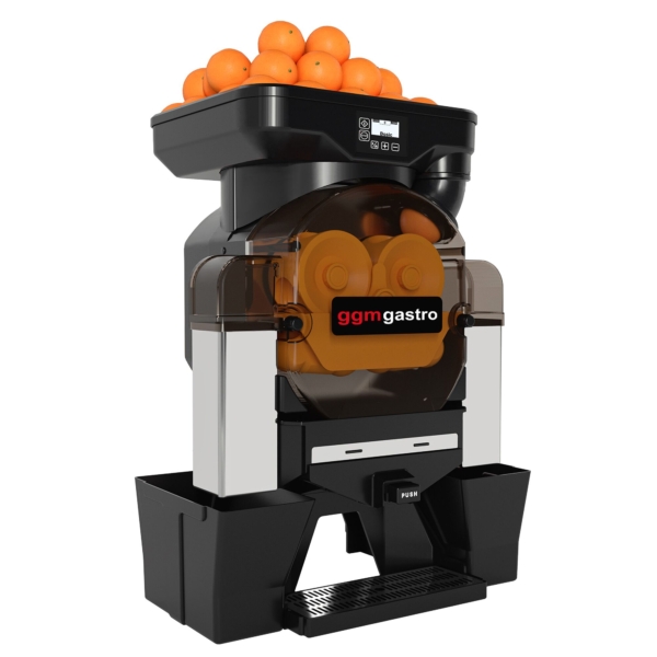 Presse-orange électrique - Noir - Bouton Push & Juice - Alimentation manuelle en fruits - Mode nettoyage inclus