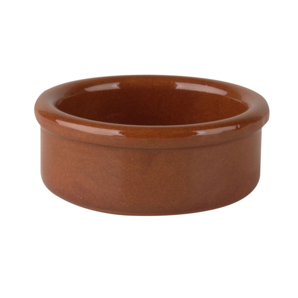 (6 pièces) CLASSICO - Pot à beurre Tapas - Ø 60mm - Marron